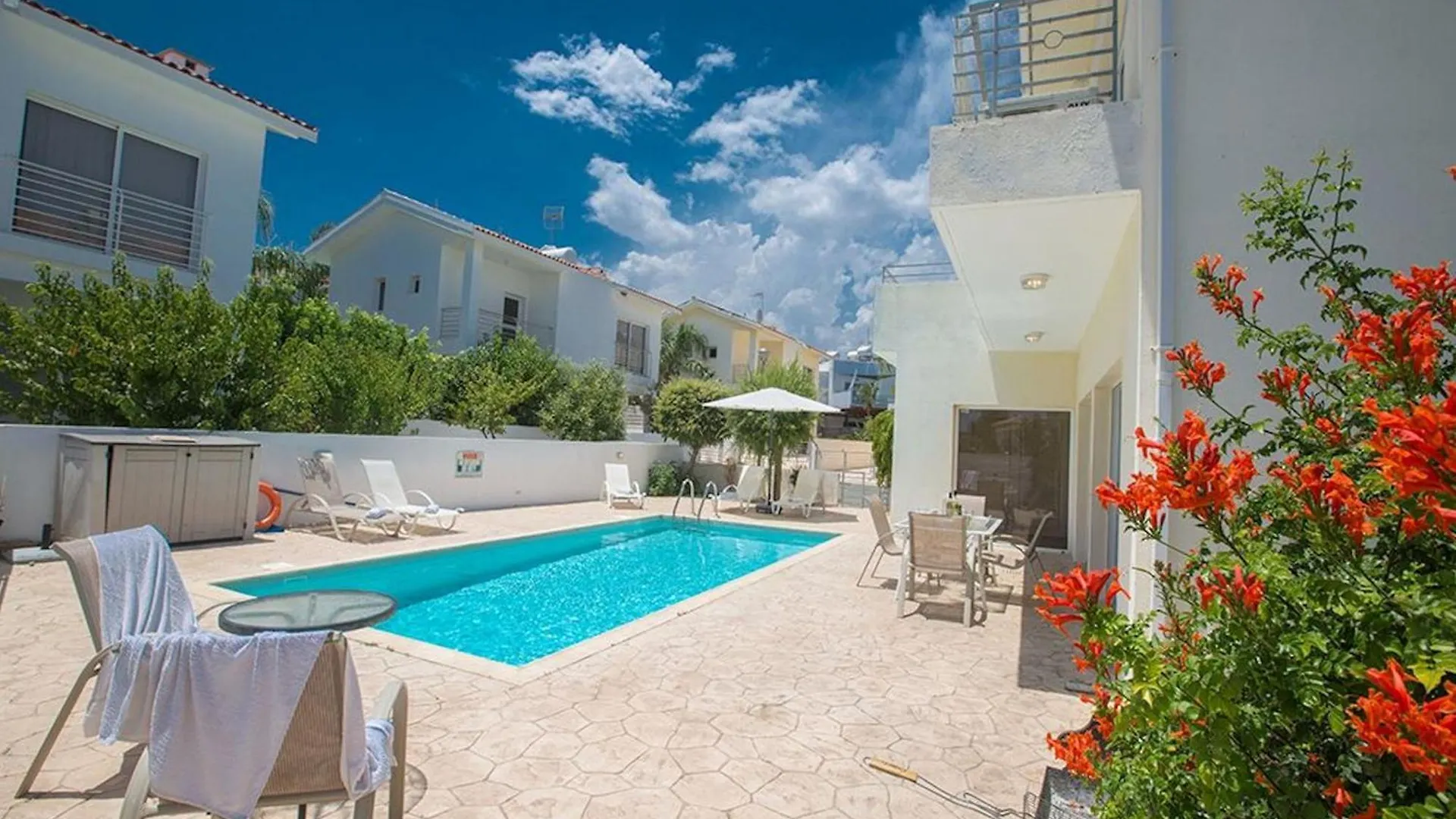Central Protaras Villa 3 Bedrooms Private Pool Villa Dafnis Morfi Close To Protaras Strip